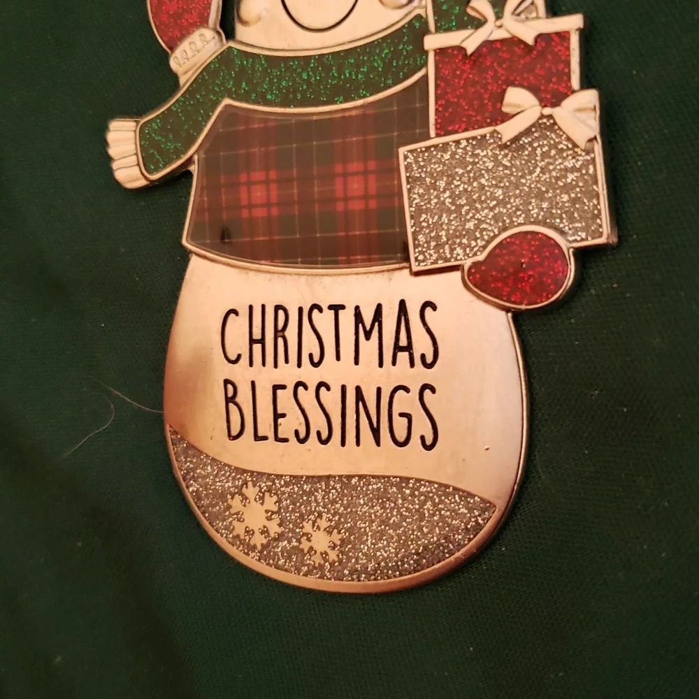 Christmas Blessings Snowman Ornament